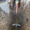 不凍栓からの漏水修理